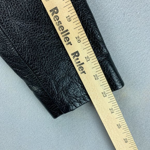 **SOLD**Vintage Wilsons Leather Jacket Womens Small Black Asymmetrical - Picture 14 of 16